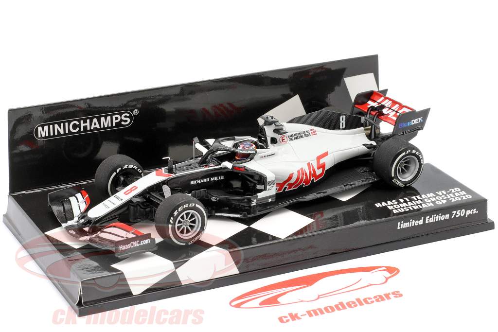 Romain Grosjean Haas VF-20 #8 Austrian GP formula 1 2020 1:43 Minichamps