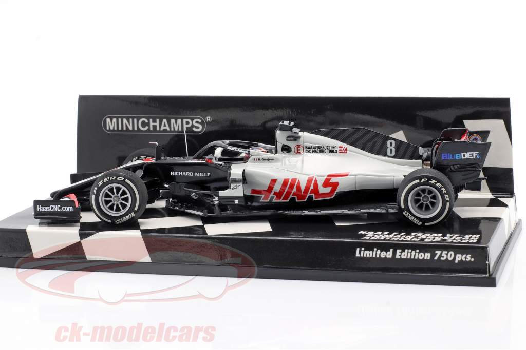Romain Grosjean Haas VF-20 #8 Oostenrijks GP formule 1 2020 1:43 Minichamps