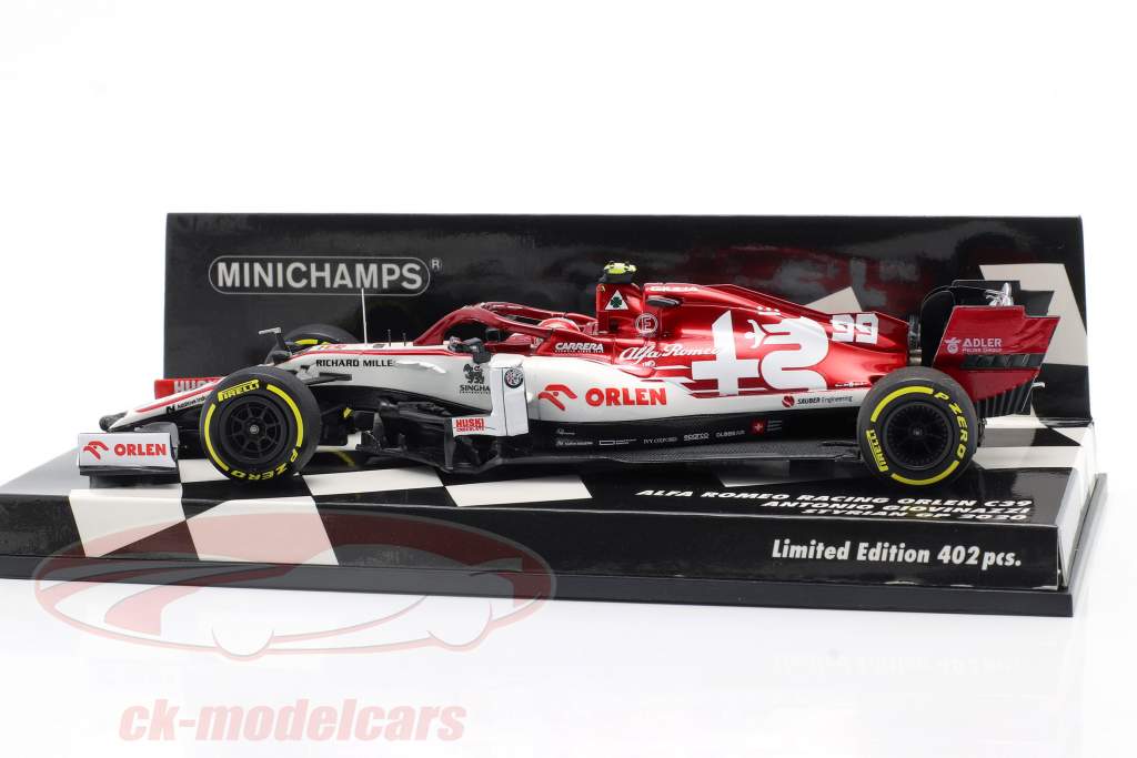 Antonio Giovinazzi Alfa Romeo Racing C39 #99 fórmula 1 2020 1:43 Minichamps