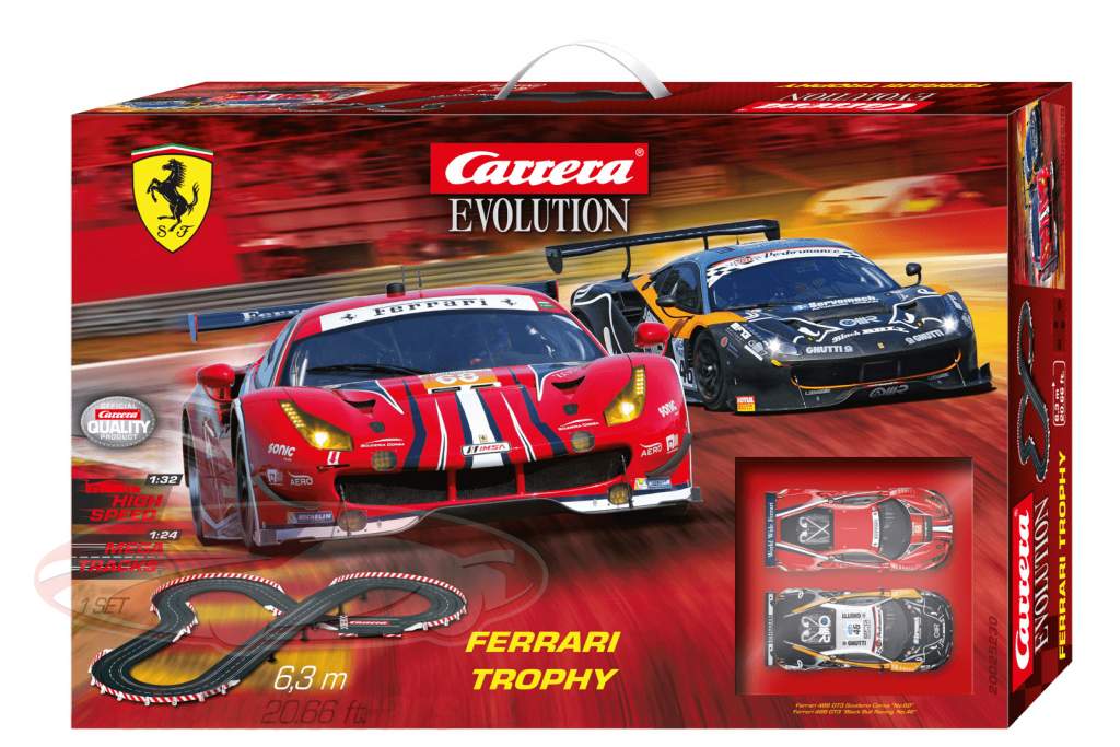 Carrera Evolution Væddeløbsbane Ferrari Trophy