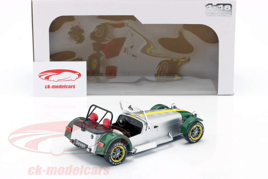 Lotus Seven Año de construcción 1989 aluminio / verde 1:18 Solido