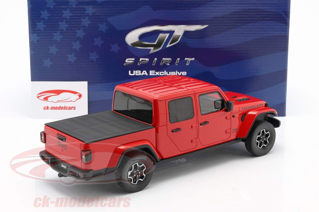 Jeep Gladiator Rubicon Baujahr 2019 firecracker rot 1:18 GT-Spirit