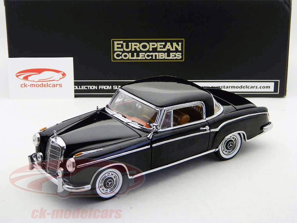 Mercedes-Benz 220SE Coupe 1958 nero, nero 1:18 SunStar