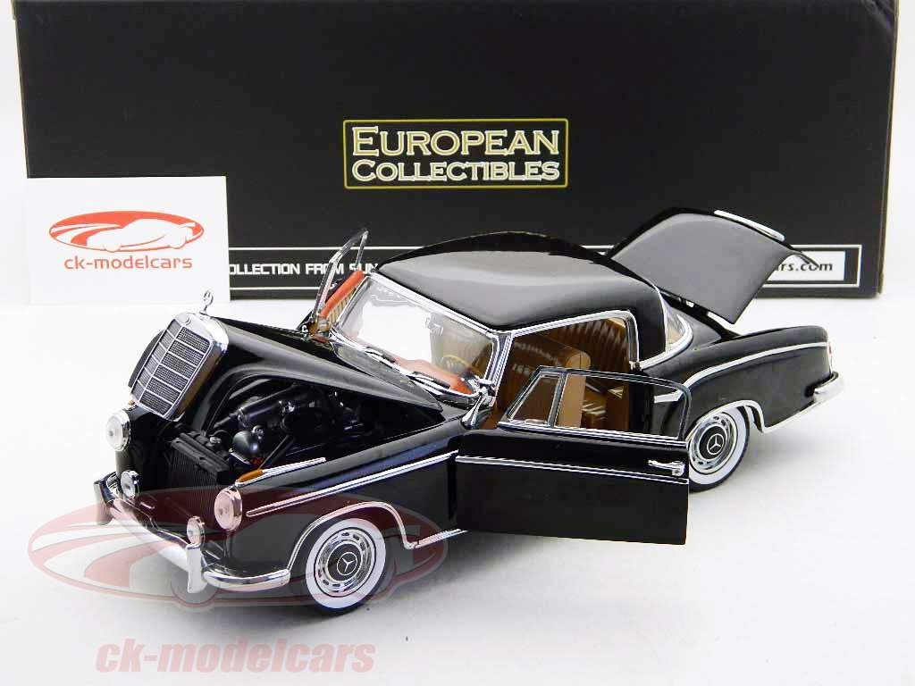 Mercedes-Benz 220SE Coupe 1958 nero, nero 1:18 SunStar