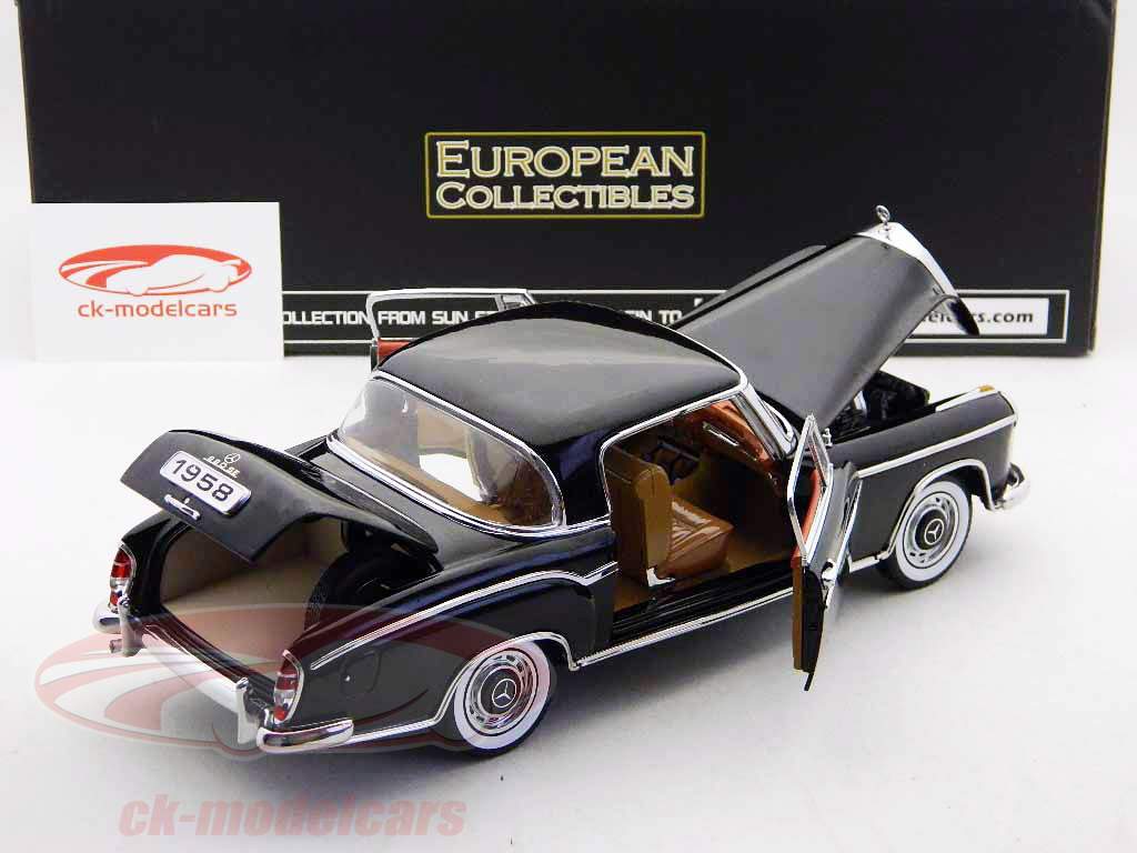 Mercedes-Benz 220SE Coupe 1958 nero, nero 1:18 SunStar