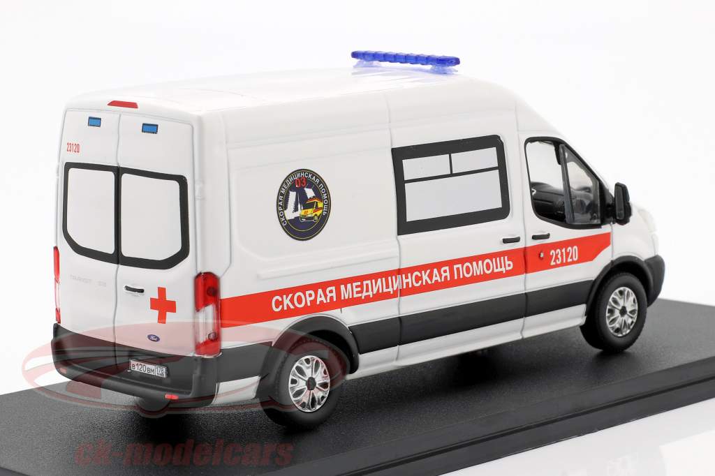 Ford Transit LWB 救护车 圣 彼得斯堡 建设年份 2019 白色 1:43 Greenlight