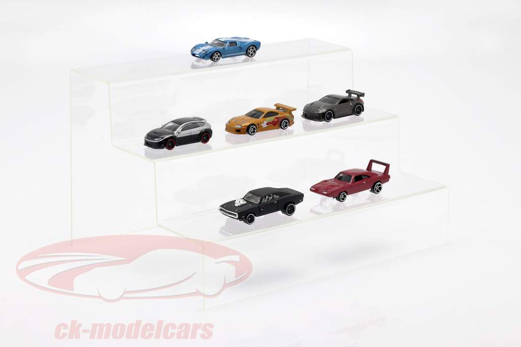 Presentation stairs with 3 steps for modelcars in scale 1:43 SAFE