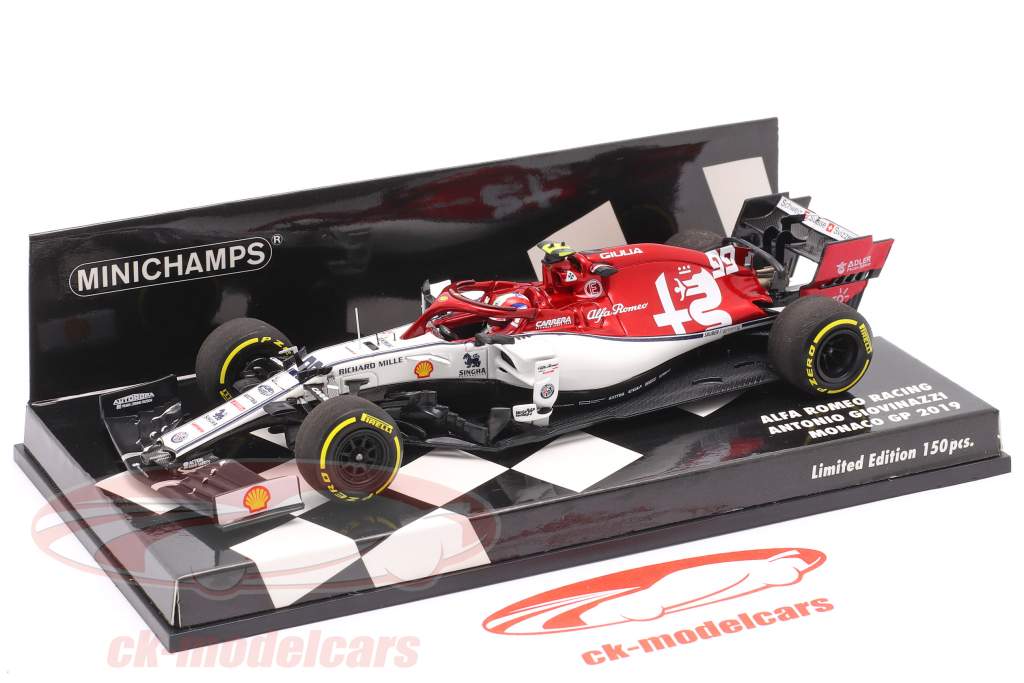 A. Giovinazzi Alfa Romeo Racing C38 #99 Monaco GP fórmula 1 2019 1:43 Minichamps