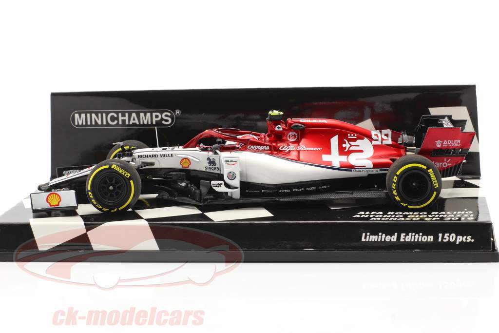 A. Giovinazzi Alfa Romeo Racing C38 #99 Monaco GP fórmula 1 2019 1:43 Minichamps