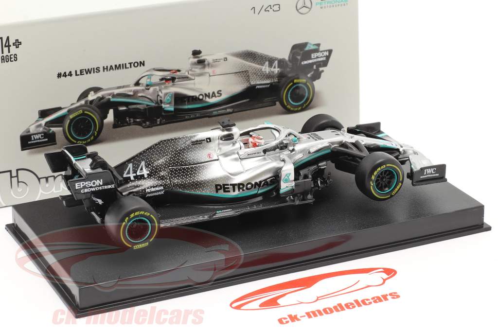 Lewis Hamilton Mercedes-AMG F1 W10 EQ #44 Formel 1 Weltmeister 2019 1:43 Bburago