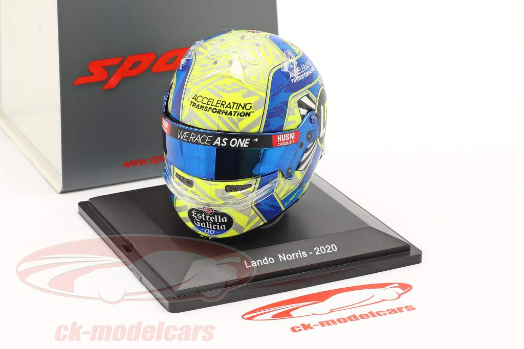 Lando Norris #4 McLaren F1 Team formula 1 2020 helmet 1:5 Spark