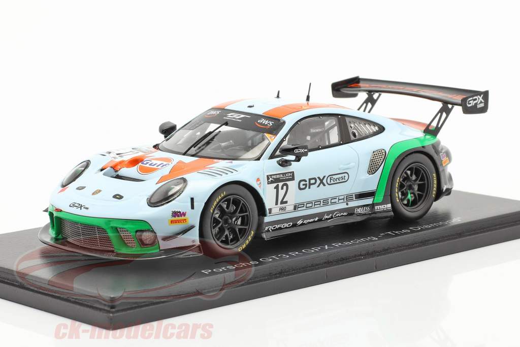 Porsche 911 GT3 R GPX Racing Gulf #12 GT World Challenge 2020 1:43 Spark