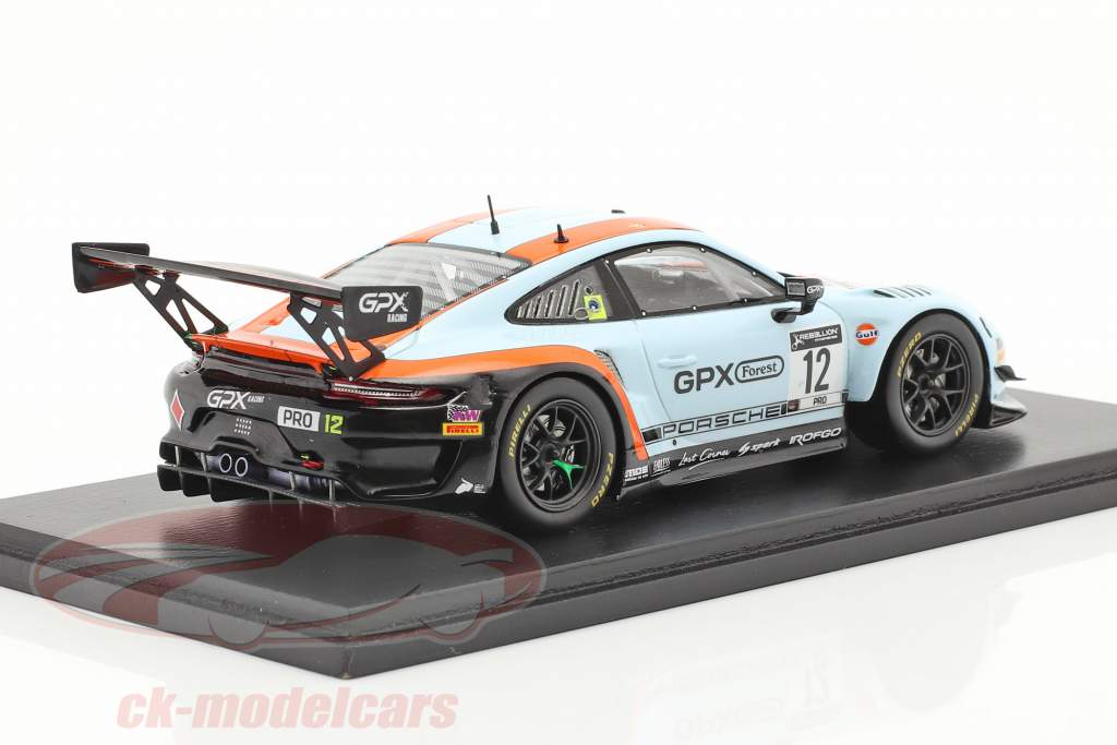 Porsche 911 GT3 R GPX Racing Gulf #12 GT World Challenge 2020 1:43 Spark