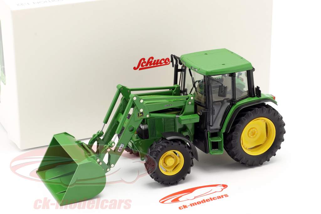 John Deere 6300 traktor Med Frontlæsser Byggeår 1992-97 grøn 1:32 Schuco