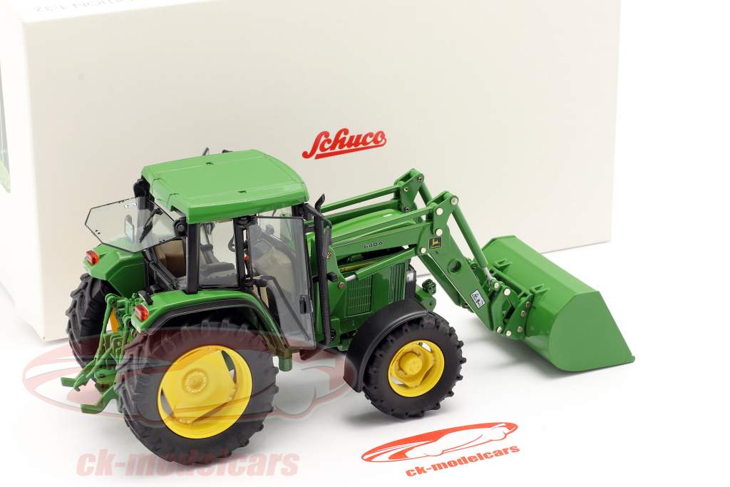 John Deere 6300 traktor Med Frontlæsser Byggeår 1992-97 grøn 1:32 Schuco
