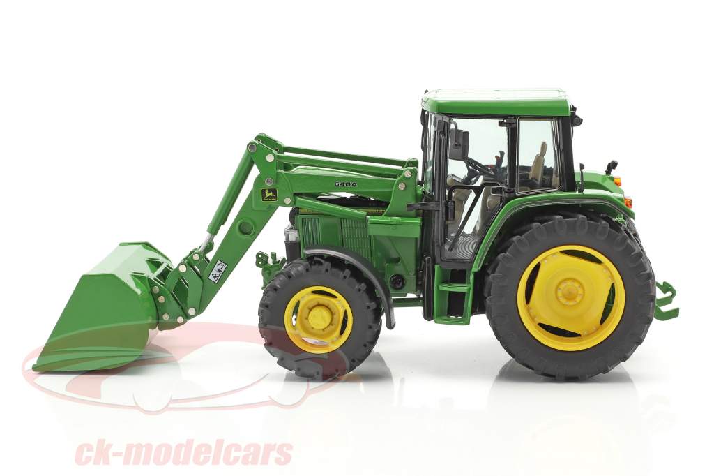 John Deere 6300 traktor Med Frontlæsser Byggeår 1992-97 grøn 1:32 Schuco
