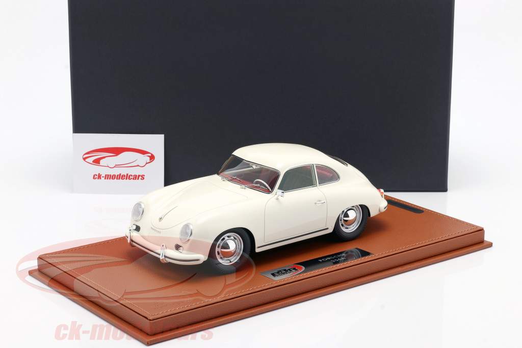 Porsche 356A Année de construction 1955 blanc Avec Vitrine 1:18 BBR