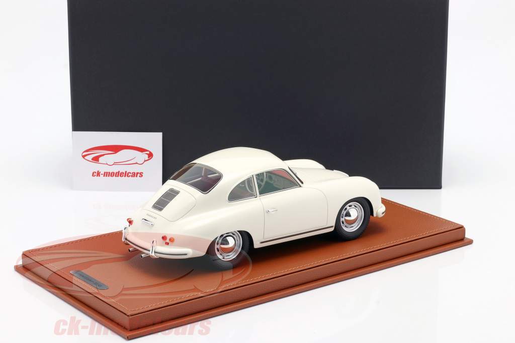 Porsche 356A Année de construction 1955 blanc Avec Vitrine 1:18 BBR