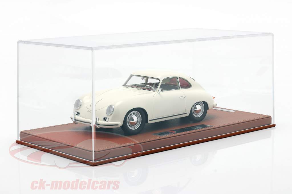 Porsche 356A Année de construction 1955 blanc Avec Vitrine 1:18 BBR
