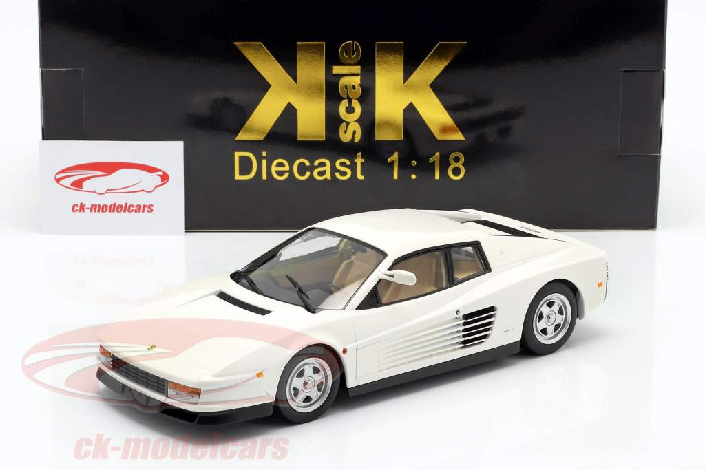 Ferrari Testarossa Monospecchio Версия для США Год постройки 1984 Белый 1:18 KK-Scale