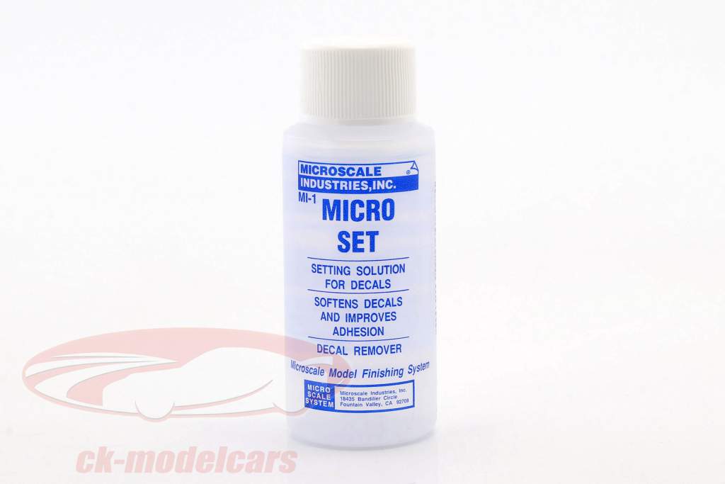 flydende Indstilling opløsning til etiketter / decals 30ml Microscale