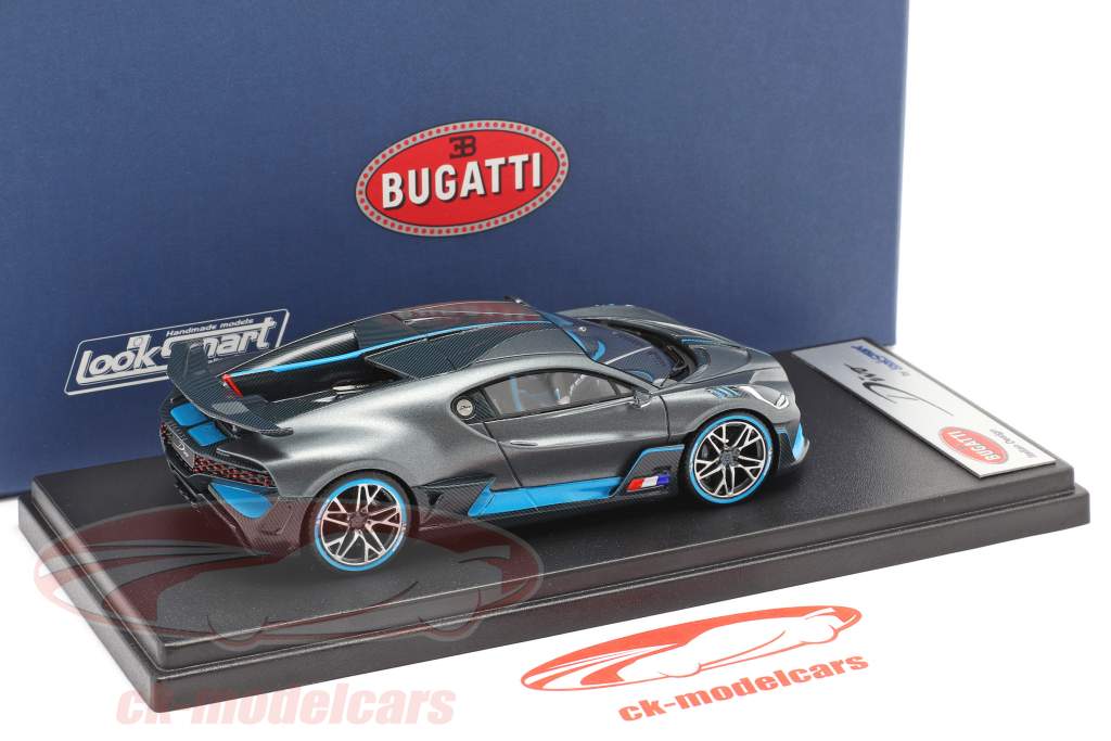 Bugatti Divo The Quail Configuration 2018 dark gray / blue 1:43 LookSmart