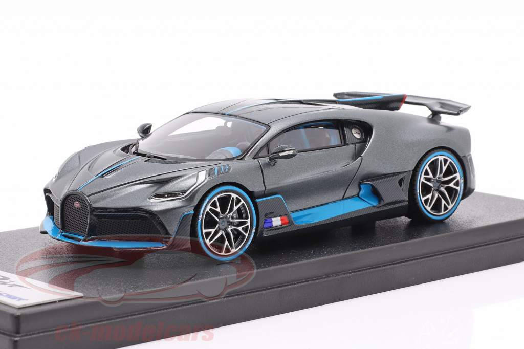 Bugatti Divo The Quail Configuration 2018 dark gray / blue 1:43 LookSmart