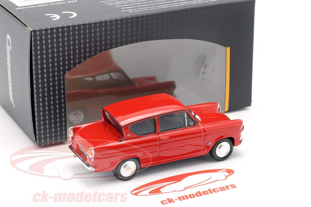 Ford Anglia MKI rood 1:43 Cararama