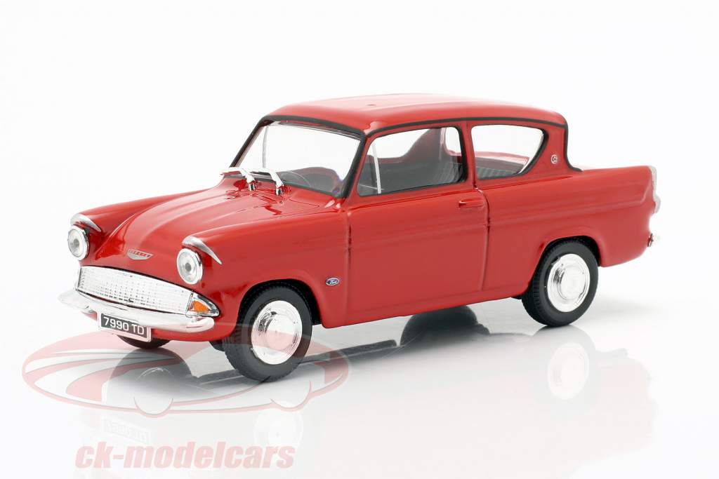 Ford Anglia MKI rød 1:43 Cararama