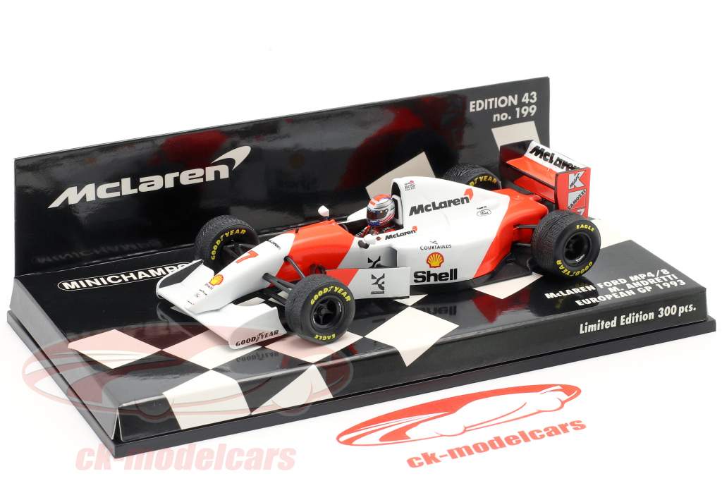 Michael Andretti McLaren MP4/8 #7 Europa GP F1 1993 1:43 Minichamps