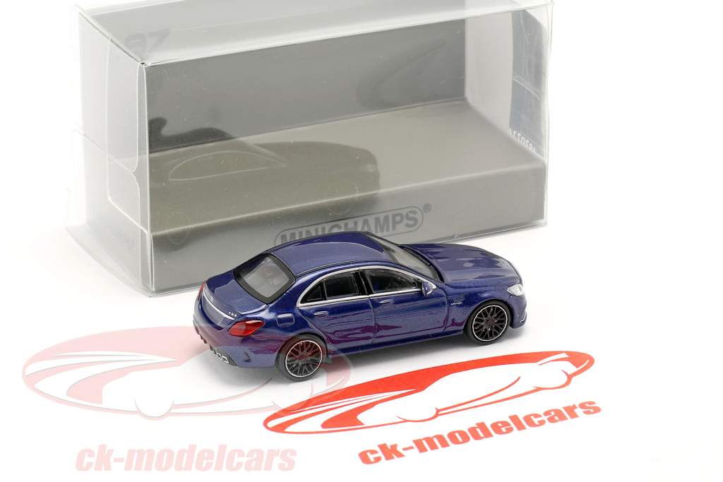 Minichamps 1:87 Mercedes-Benz AMG C63 year 2019 dark blue