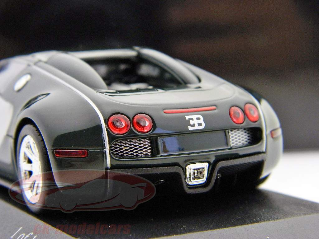 Bugatti Veyron Centenaire de construction 2009 chrome / vert vert de chrome / 1:43 Minichamps