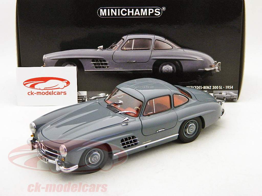 Mercedes-Benz 300 SL Année 1954 gris / blanc Minichamps 1:18