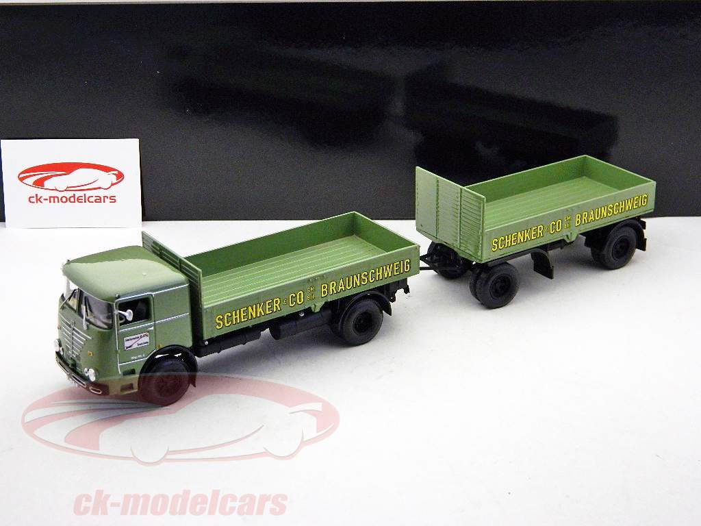 Bussing LU11/16 Pritschenzug Schenker 1961 1:43 Minichamps