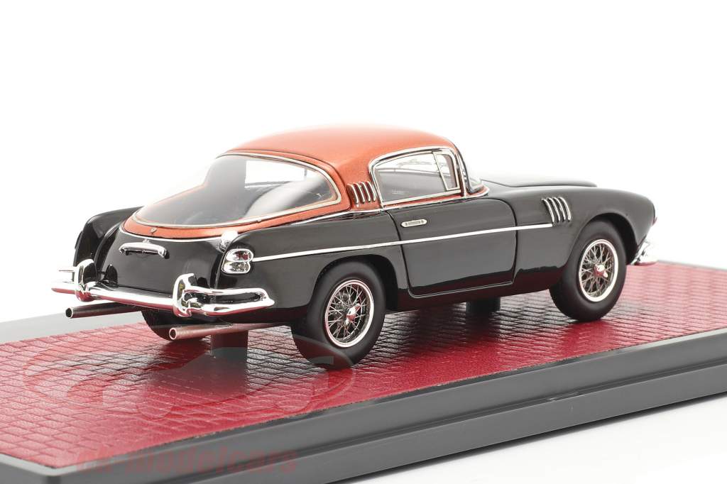 Aston Martin DB2/4 Vignale HRH Rey Baudouin 1954 negro / cobre 1:43 Matrix