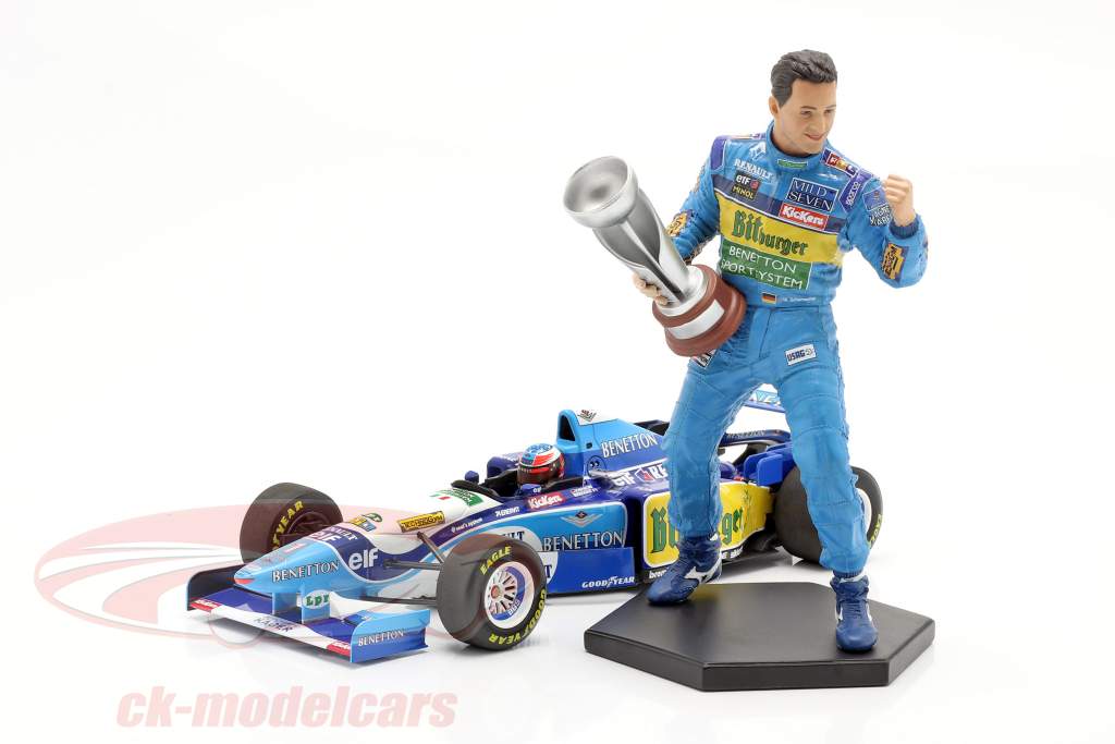 Michael Schumacher figure formula 1 World Champion 1995 1:10 MBA
