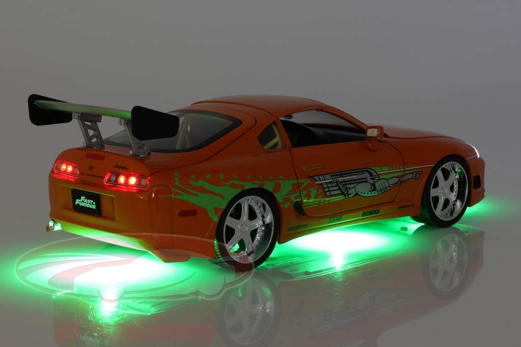 Brian's Toyota Supra 1995 Filme Fast & Furious (2001) Com figura 1:18 Jada Toys