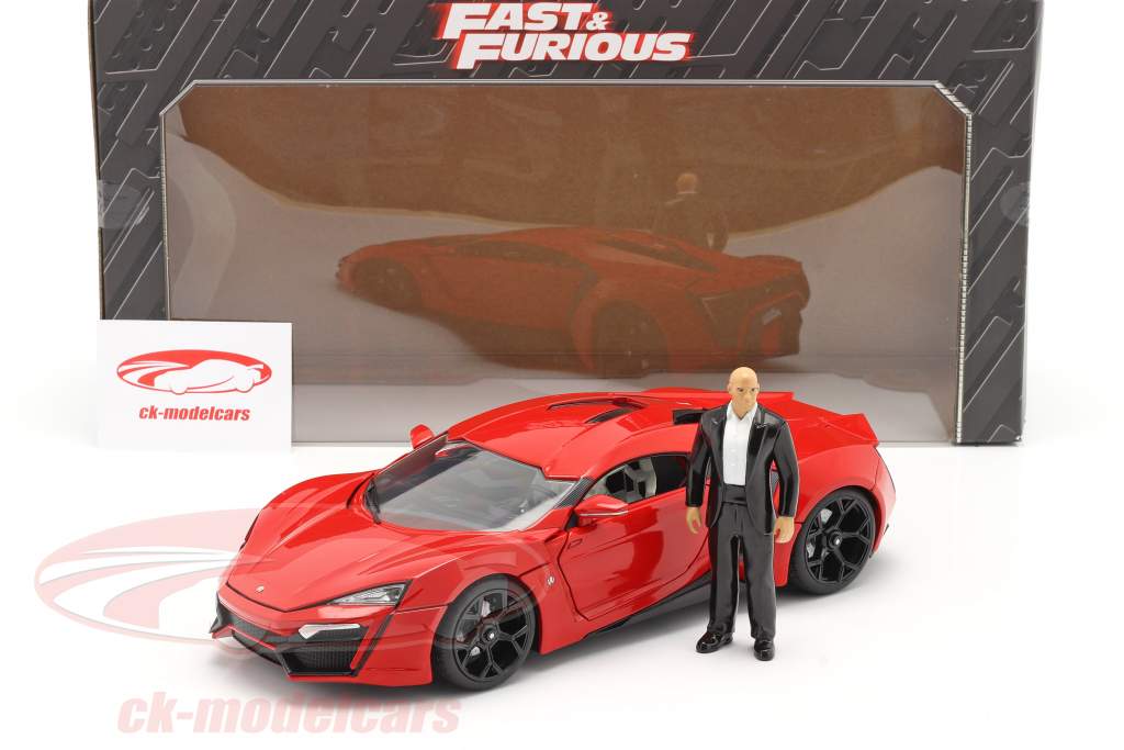 Dom's Lykan Hypersport 2014 Fast & Furious 7 (2015) with figure 1:18 Jada Toys