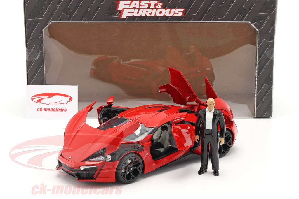 Dom's Lykan Hypersport 2014 Fast & Furious 7 (2015) with figure 1:18 Jada Toys