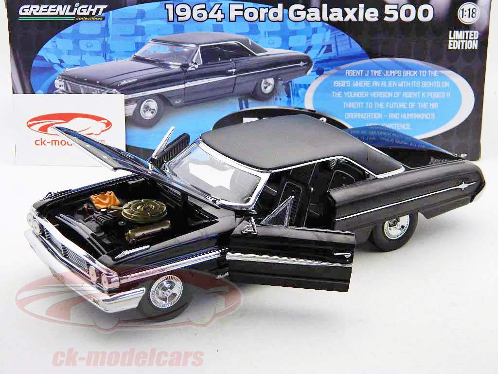 Ford Galaxie 500 Anno 1964 nero  Movie Car Men in Black 3 1:18 Greenlight