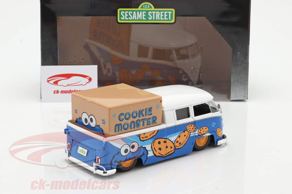jadatoys 1/24 セサミストリート＆1963 VW バス ピックアップ Jadatoys 1:24 Volkswagen VW Bus PickUp 1963 with Sesame