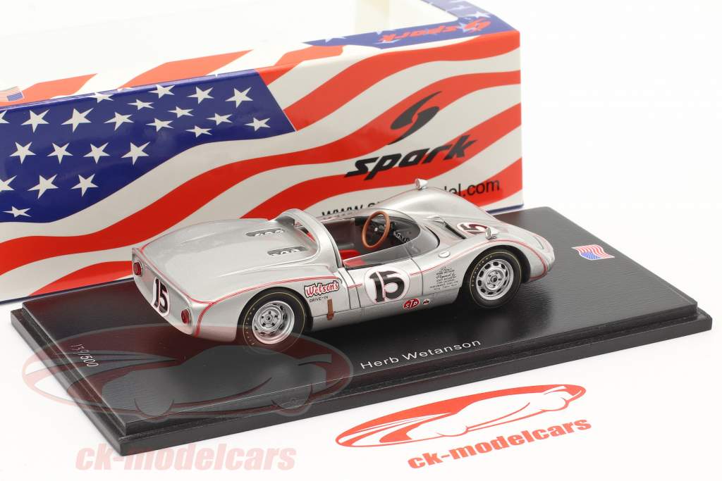 Porsche 906 #15 USRRC Bridgehampton 1966 Herb Wetanson 1:43 Spark