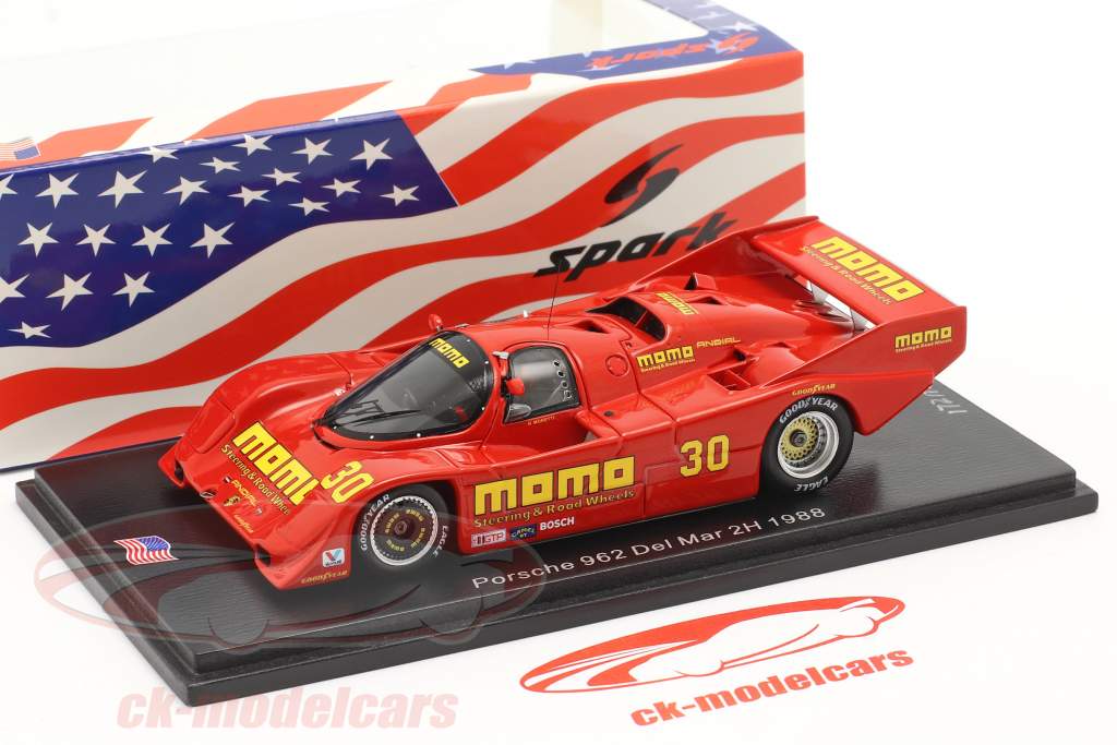 Porsche 962 #30 2h Del Mar 1988 Moretti, Phillips 1:43 Spark