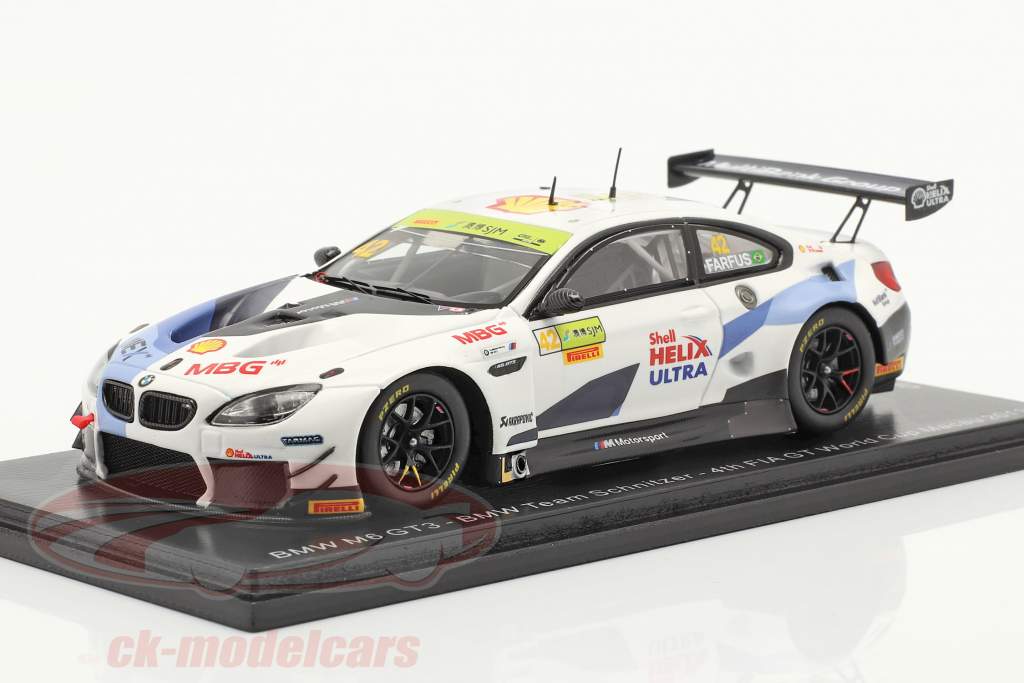 BMW M6 GT3 #42 FIA GT World Cup Macau 2019 Augusto Farfus 1:43 Spark