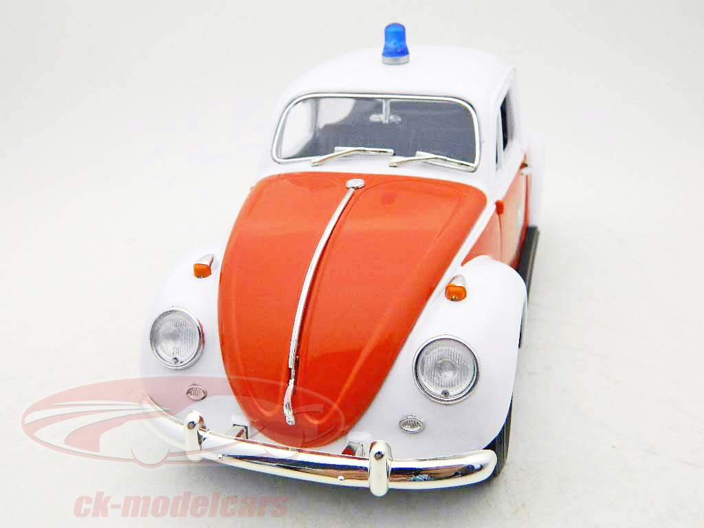 Volkswagen Beetle année 1967 Incendie Suisse Greenlight 1:18