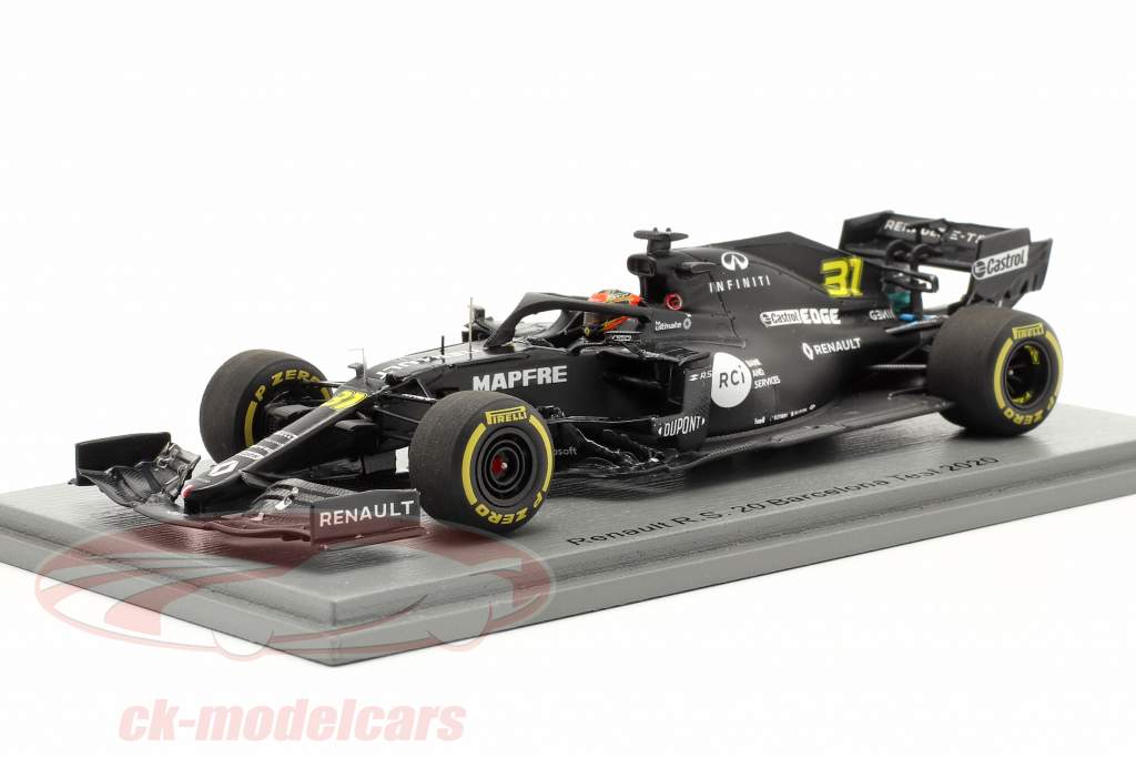 Esteban Ocon Renault R.S.20 #31 Barcelona teste Fórmula 1 2020 1:43 Spark