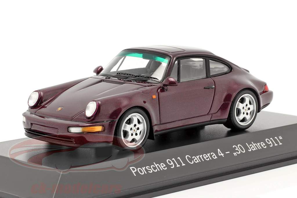 Porsche 911 Carrera 4 30 Anni 911 vino rosso metallico 1:43 Spark