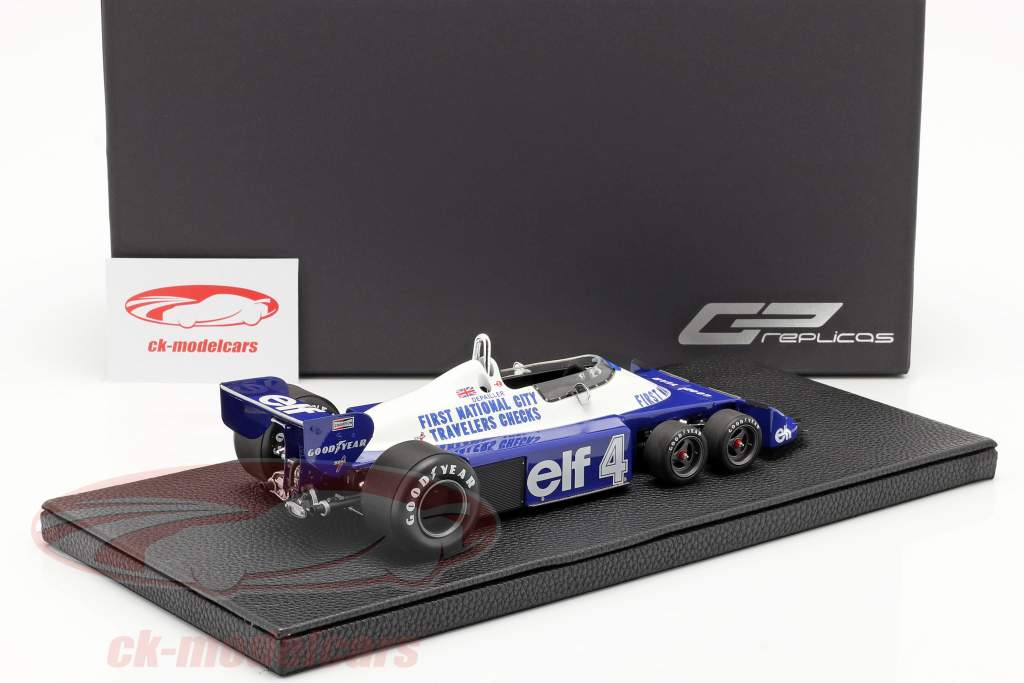 Patrick Depailler Tyrrell P34 six wheels #4 fórmula 1 1977 1:18 GP Replicas