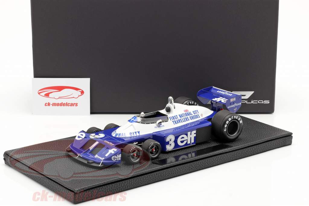 Ronnie Peterson Tyrrell P34 six wheels #3 formula 1 1977 1:18 GP Replicas