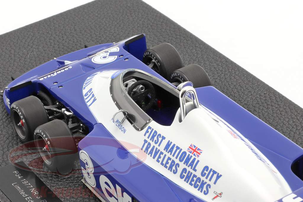 Ronnie Peterson Tyrrell P34 six wheels #3 formula 1 1977 1:18 GP Replicas
